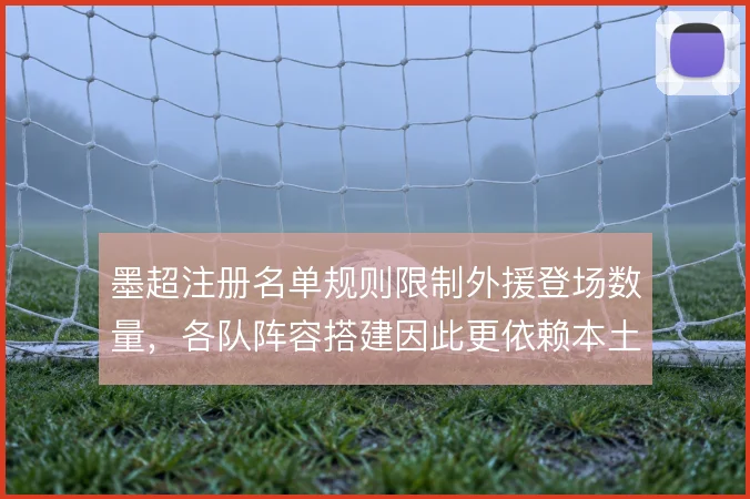 墨超注册名单规则限制外援登场数量，各队阵容搭建因此更依赖本土青训